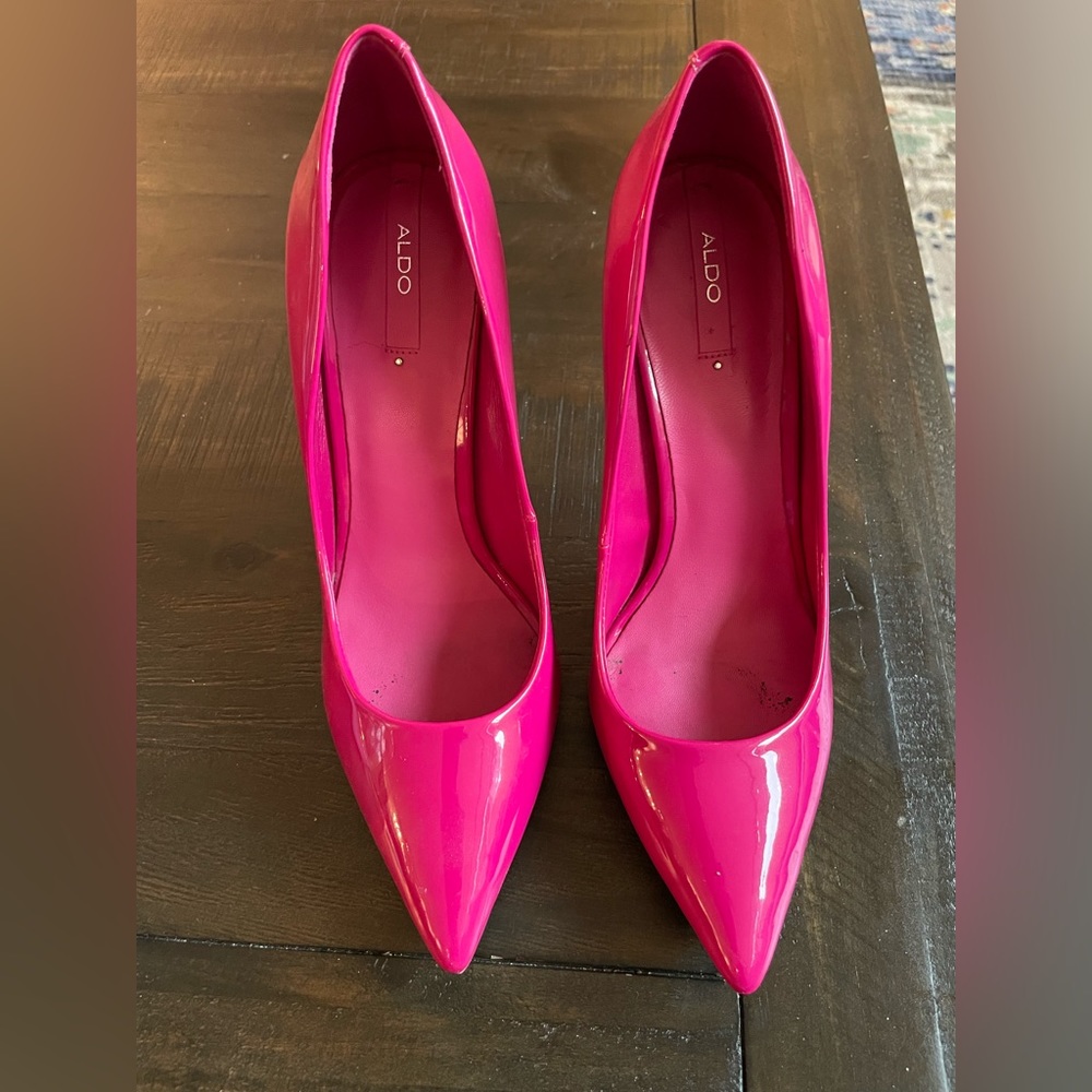 Pink Patent Leather Aldo Shoes